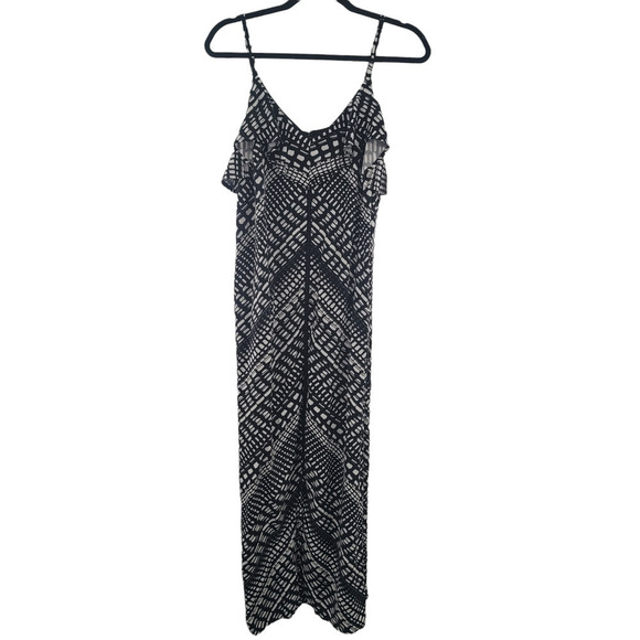 𝅺ava & VIV Ruffle Top Midi Dress Size X (14W) Black and White PLUS - Picture 1 of 7